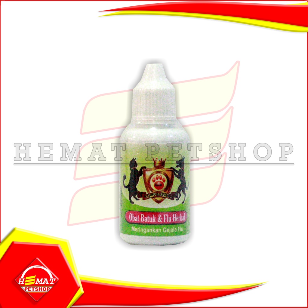 Obat Batuk &amp; Flu Herbal Anjing Kucing 30 ML