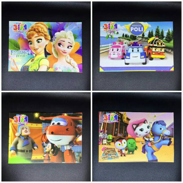 Buku Aktivitas 3 in 1 Mewarnai Puzzle Kuis Anak PAUD Buku Aktivitas 3 in 1 Mewarnai Puzzle Kuis Anak PAUD