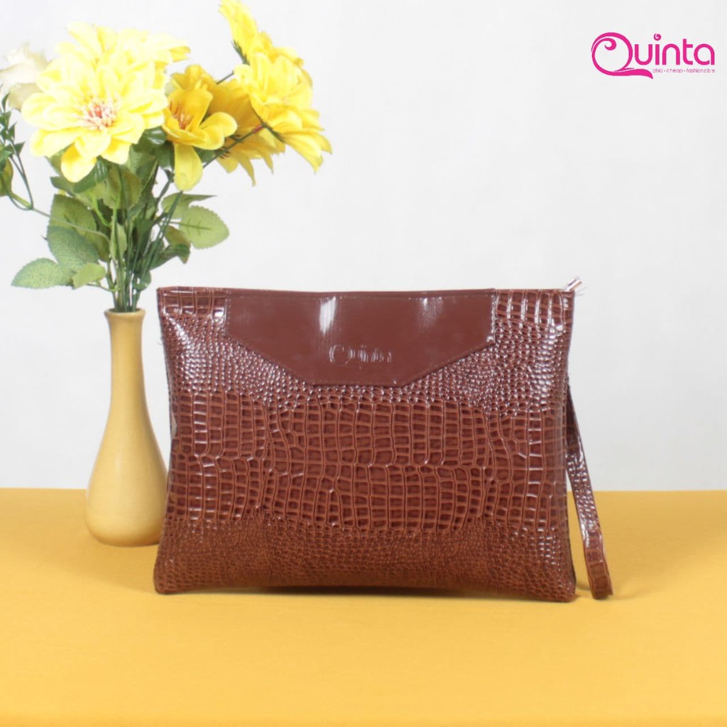 Dompet Wanita Aza Hand Bag / Clutch Bag By QUINTA