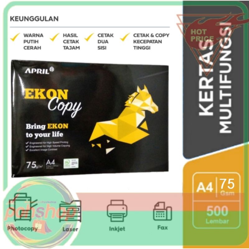 

Ekon Copy HVS A4/75gsm per rim