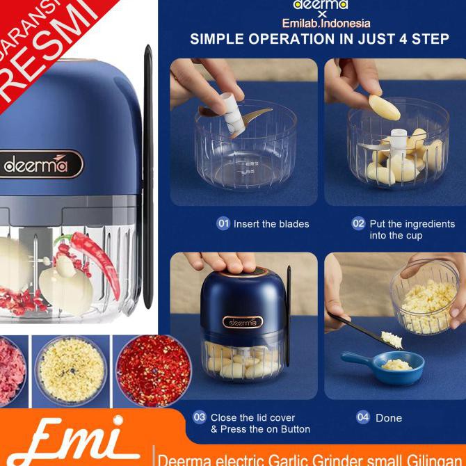 Disc Youpin Deerma electric Garlic Grinder small Gilingan penghancur Js200