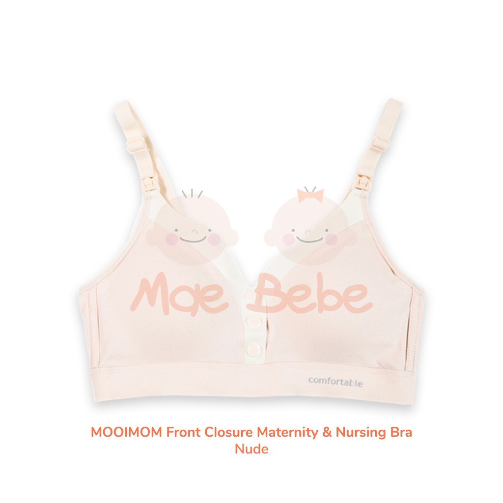 [PROMO] Mooimom Nude Front Closure Maternity &amp; Nursing Bra Ibu Hamil &amp; Menyusui B03303F