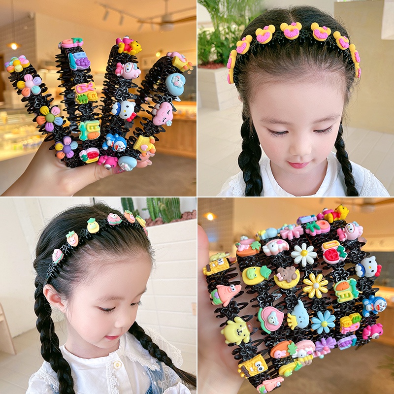 Motif Kartun Kelinci Lucu little daisy flower headband lady Korea Hiasan Rambut Anak