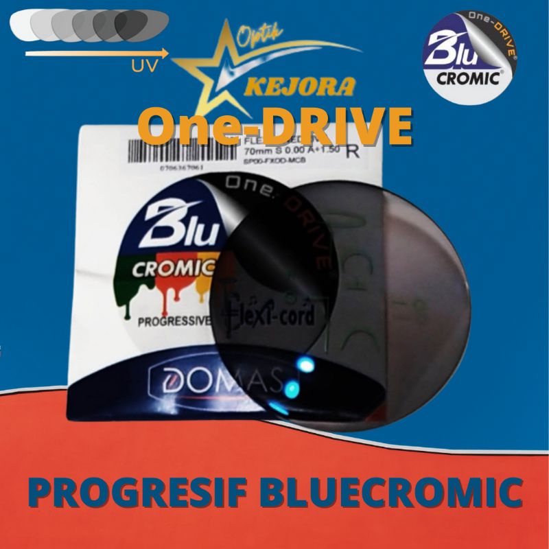 Lensa Progresif Domas Bluecromic One Drive/Progressive #optikkejora