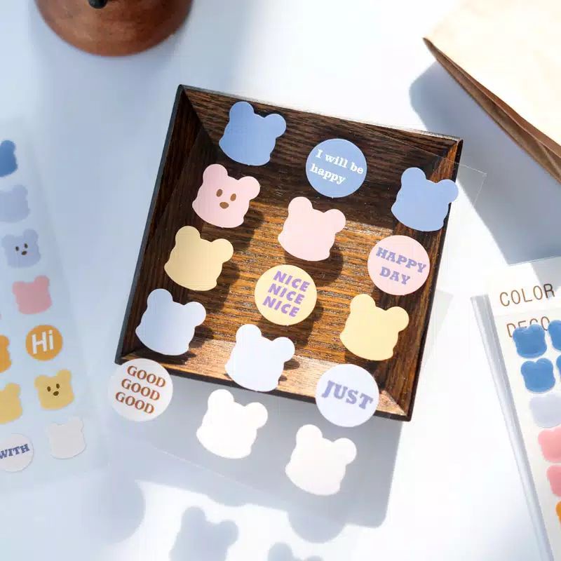 

3 Sheet Stiker Dekorasi Untuk Scrapbook Journal Diary