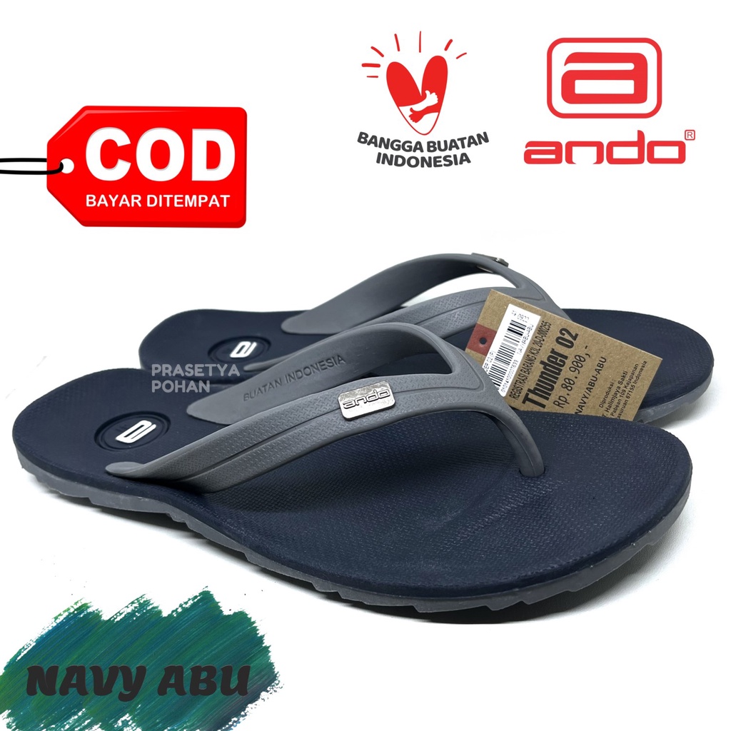 Sandal Pria Ando Original Super Lentur dan Awet - Sendal Ando Pria Premium