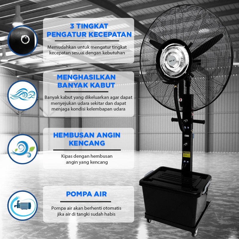 Sekai Misty Fan 30 Inch IST 3076  Kipas Berdiri Embun