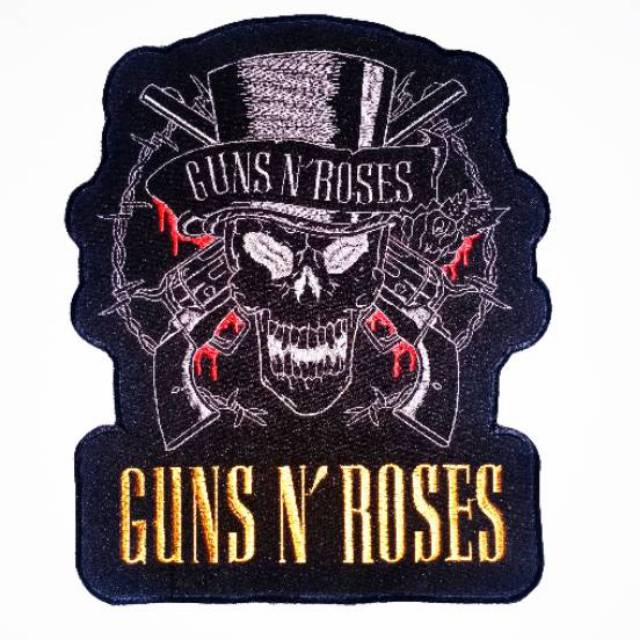 Backpatch bordir guns N'roses 1set