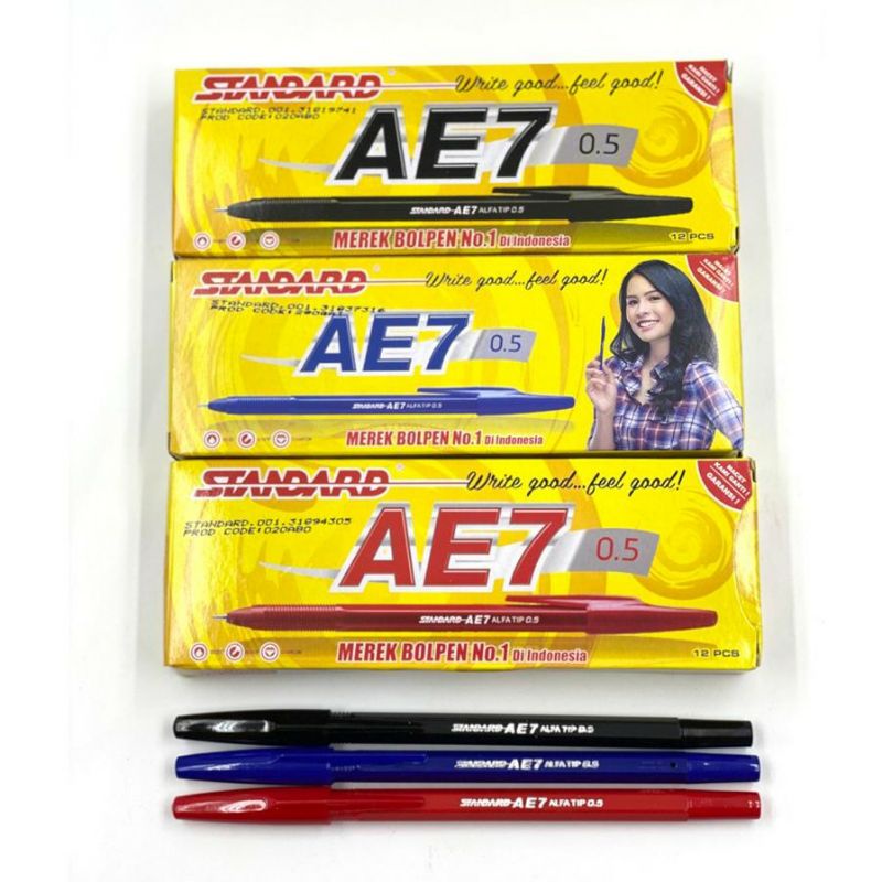 

Bolpen Pulpen Bolpoin Standard AE7 / AE-7