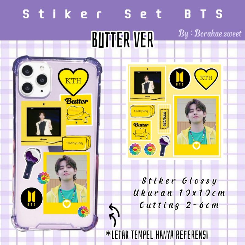 

Stiker set butter version / Stiker HP Laptop Jurnal Buku dll