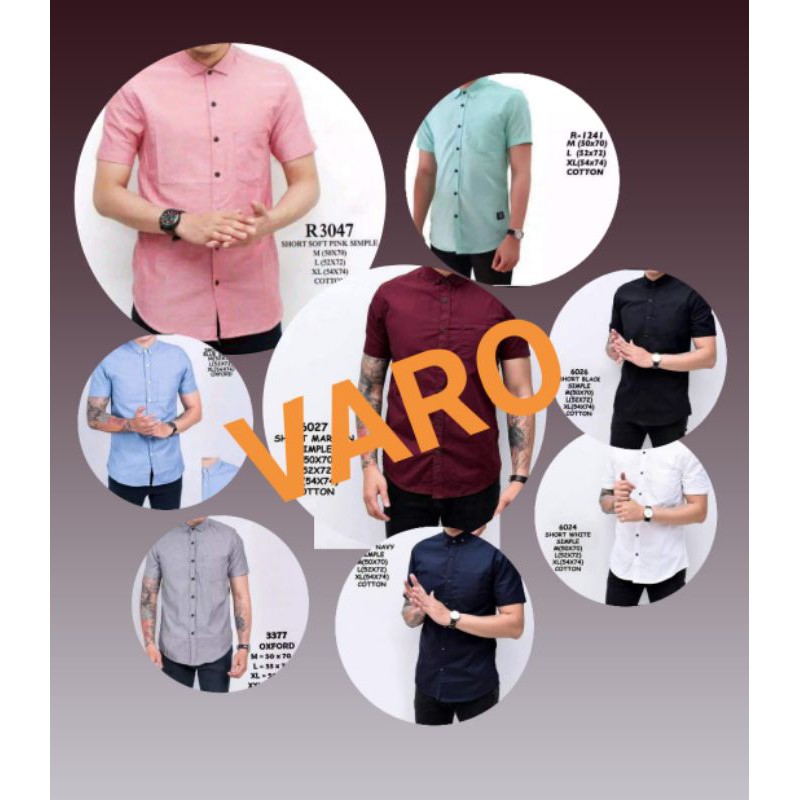 KEMEJA PRIA BOYI TOP MAN LENGAN PENDEK KASUAL FORMAL KERJA PUTIH