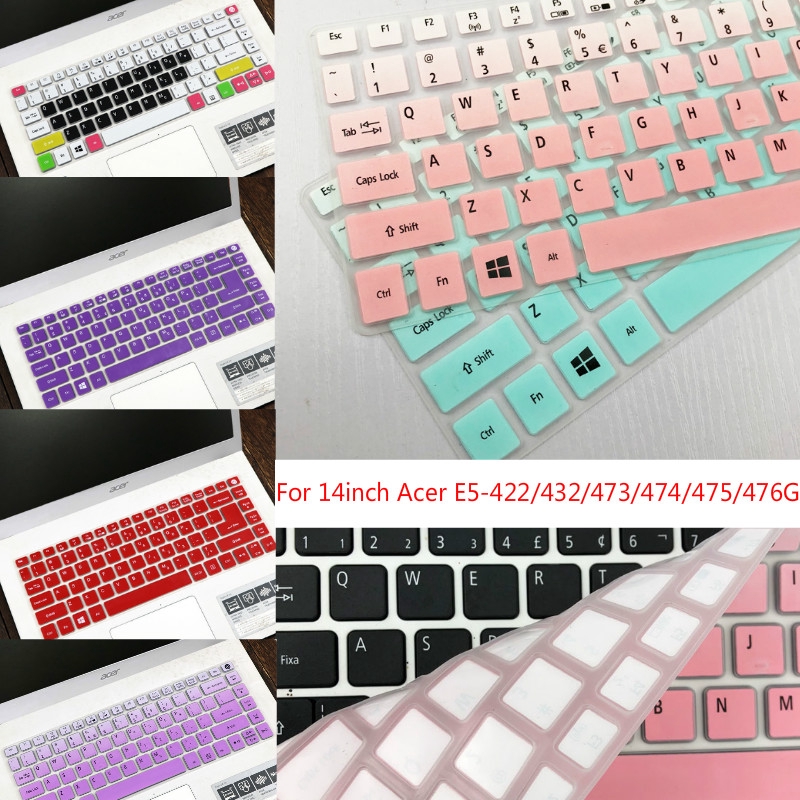 Untuk 14inch Acer Aspire E14 E5-422/432/473/474/475/476G A314-32-C00A TX520 TX50 TMP249 TX40 E5-473 Lembut Ultra-Tipis Silikon Pelindung Penutup Keyboard Laptop