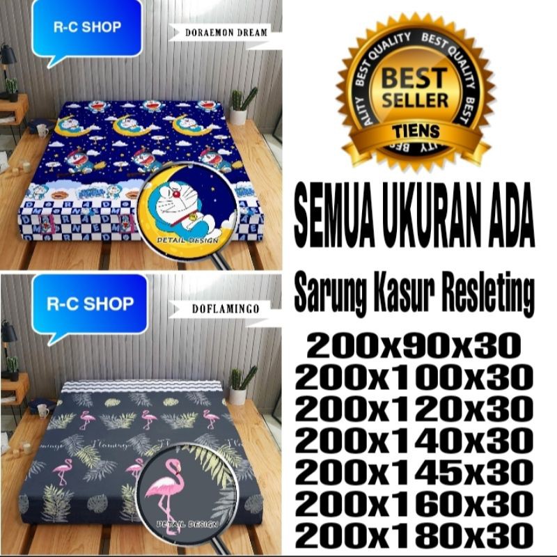 Cover/Sarung Kasur Busa Resleting UK- 160x200x30/180x200x30