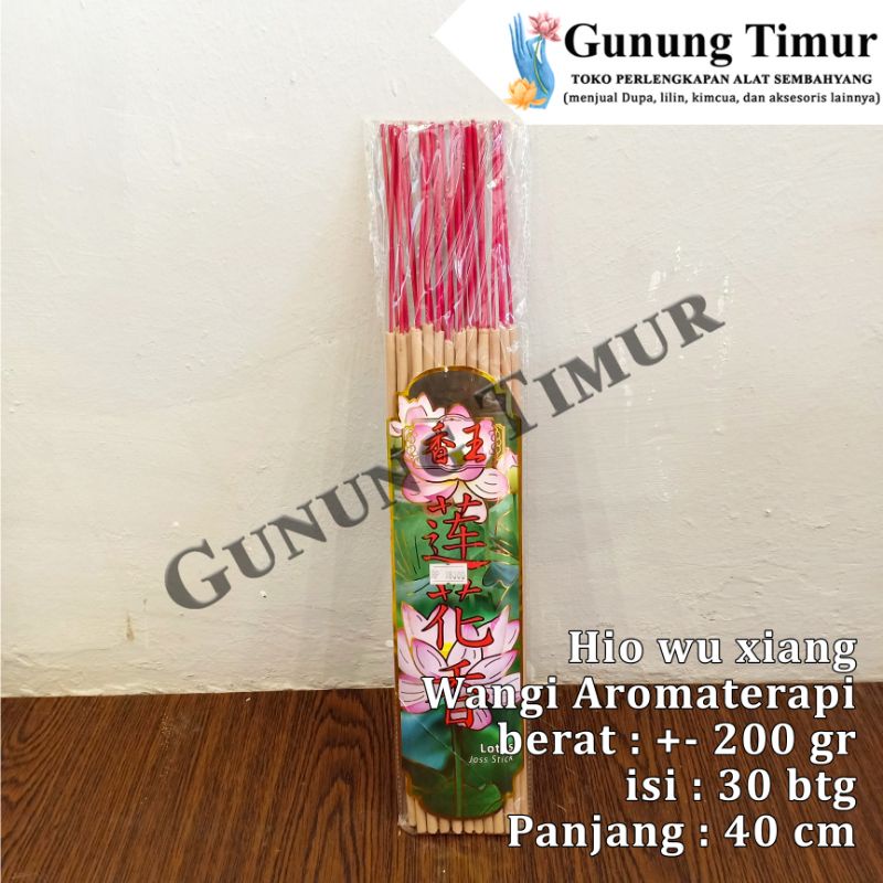 Hio Dupa wu xiang Incense Sticks Wangi Aromaterapi / Hio dupa tebal