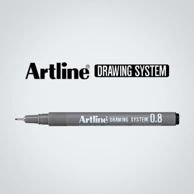 

Pendrawing- Pulpen Artline Drawing Pen 0.8Mm Ek-238 - Hitam -Drawing-Pen.