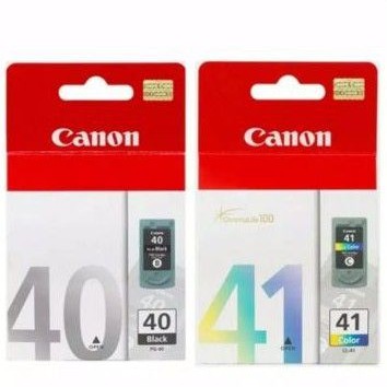 tinta cartridge Canon 40 black + Canon 41 color original 1paket for mx318 mx308 mp476 mp228 mp145
