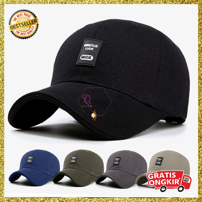 Topi Baseball Pria Wanita Dewasa Distro Bordir Logo Guan Fuze Luck fashion Casual Unisex Import TTH