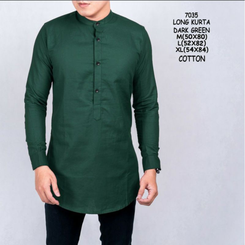 Kemeja Koko Kurta Pakistan Lengan Panjang PREMIUM