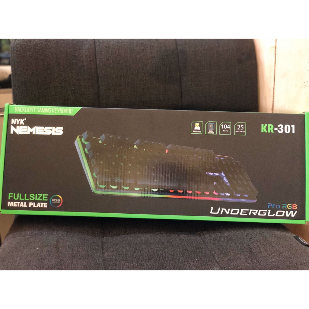 KEYBOARD GAMING NYK KR-301 RGB UNDERGLOW