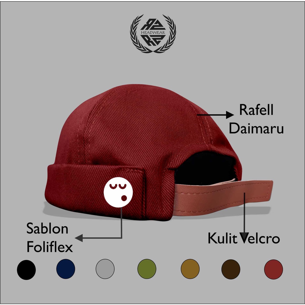 Topi Peci Miki Hat Peci Uas Logo Sleep Well Bahan Daimaru Premium