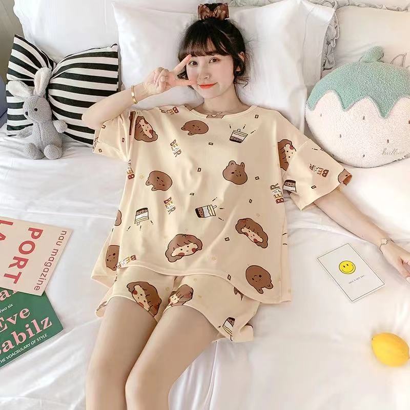 Leisure Wear LW312 Piyama | Piyama Lengan Pendek Celana Pendek | Baju Tidur Impor | Baju Tidur setel