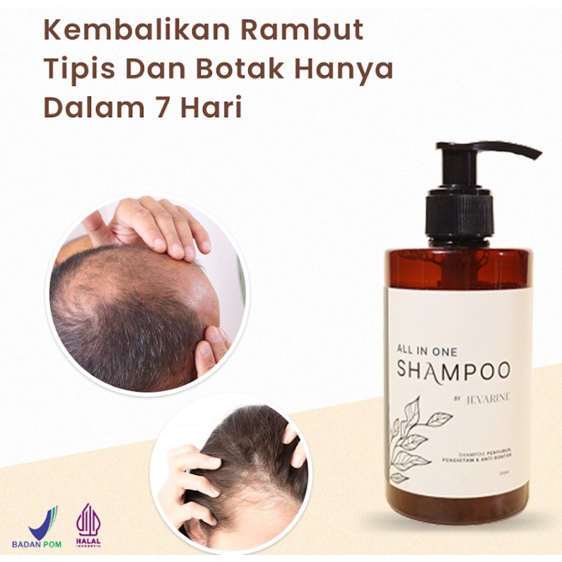 Shampo Jevarine All In One Shampo Jevarine Efektif Menumbuhkan Rambut