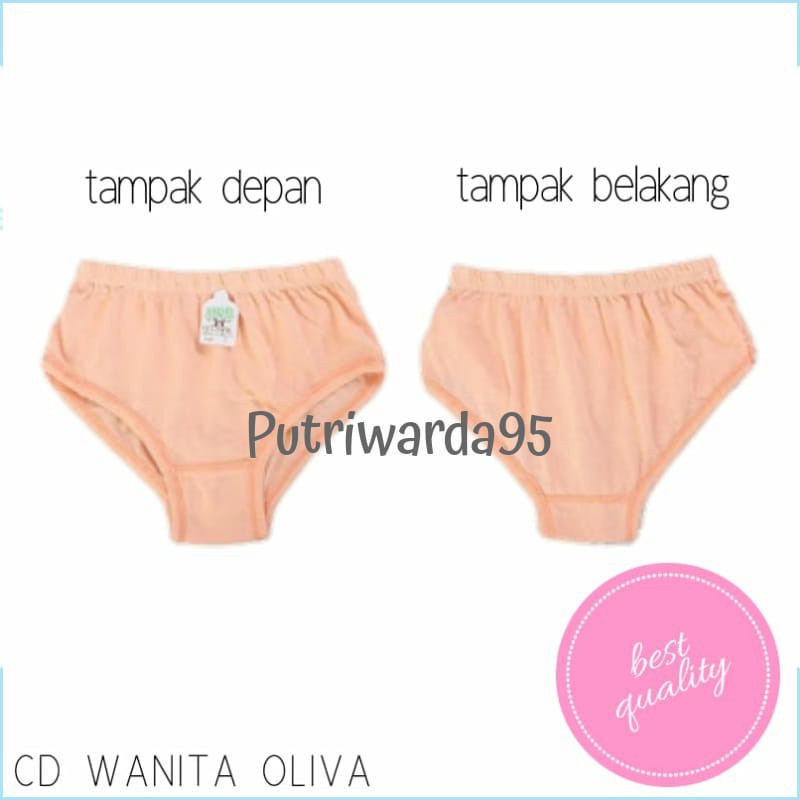 Celana Dalam CD Wanita OLIVA Lokal Bahan katun/ LINGERY size M L  XL 3L 4L