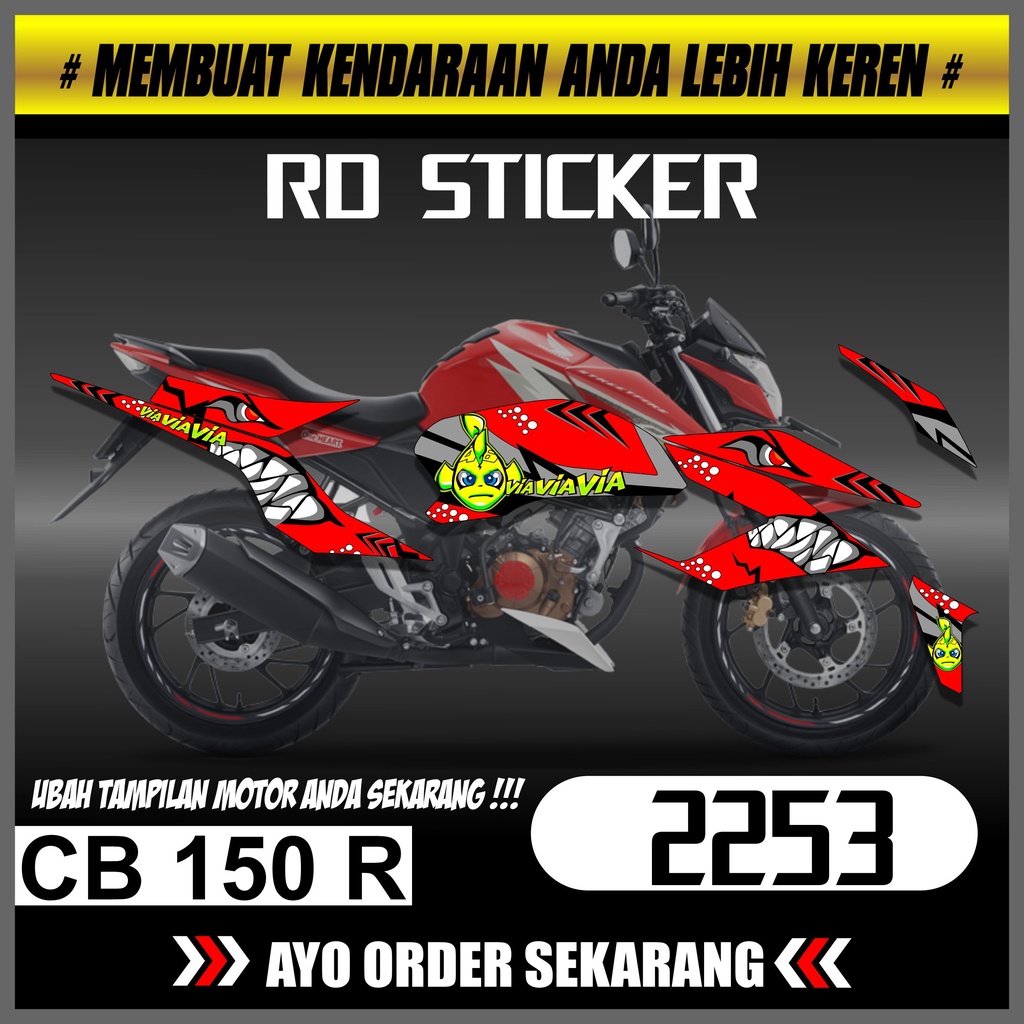 Striping CB 150 R FACELIFT 2016-2018 Striping CB 150 R FACELIFT Decal Motor CB 150 R FACELIFT stripi