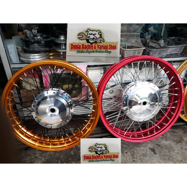 BRILIANT Velg sepaket ring 17 Beat Scoopy Vario 110 Vario 125-150 Spacy Beat street Scoopy fi