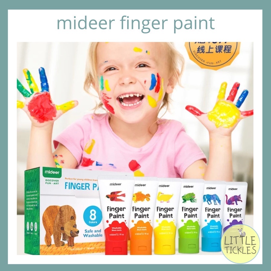 

Mideer Finger Paint Washable Non Toxic - Cat Tangan Anak