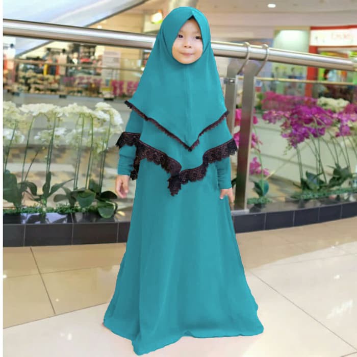 [Syari Anak Gempi SW] gamis anak muslim wolly crepe var color