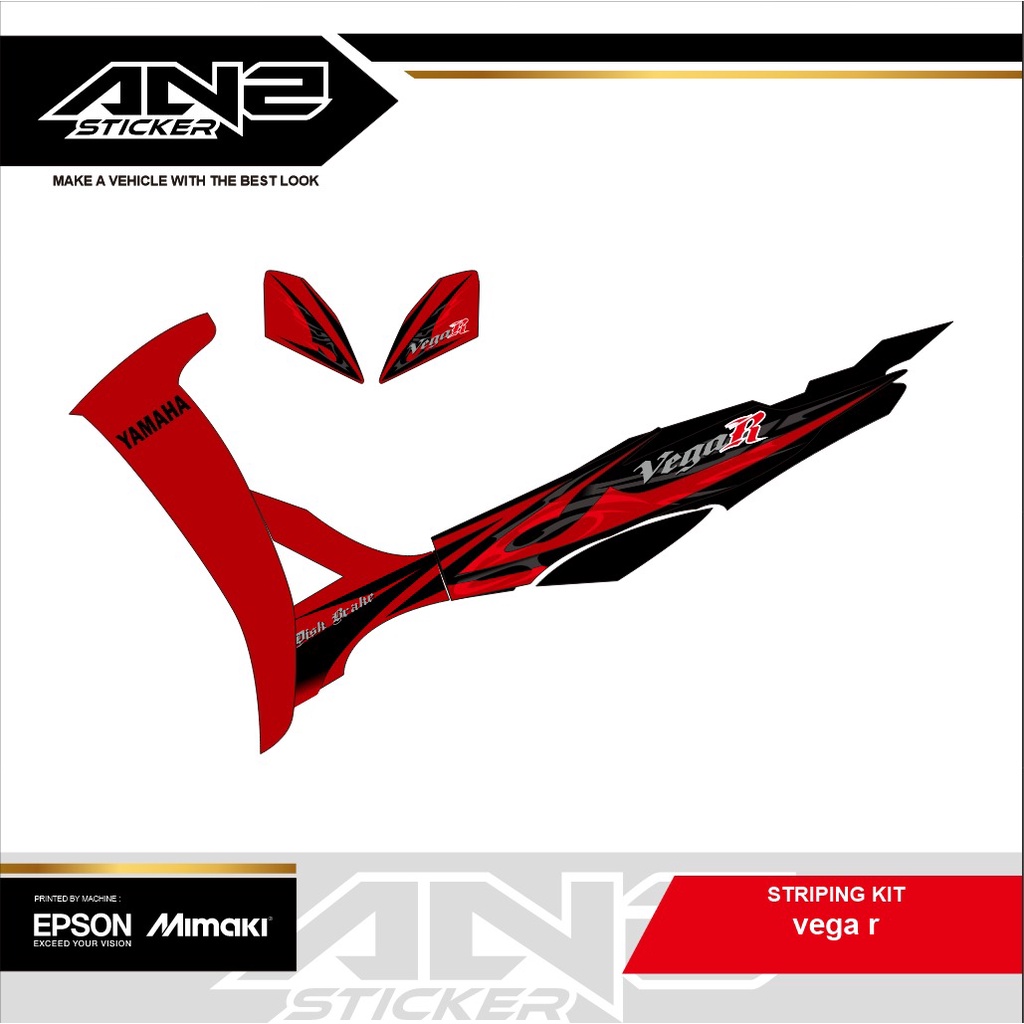 STRIPING STIKER VEGA R ORI/STRIPING STANDAR VEGA R