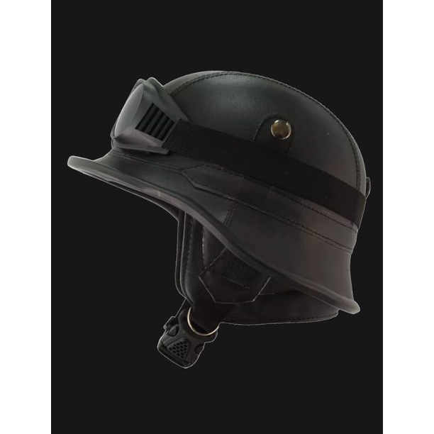 Helm retro clasic dewasa+kacamata retro