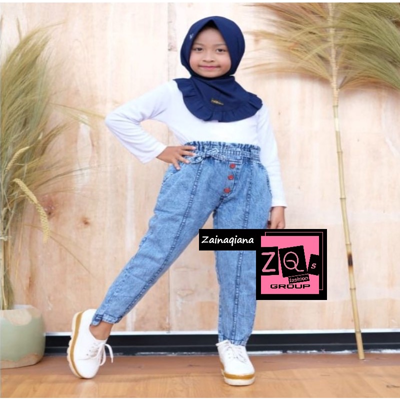 Celana Baggy Jeans Anak Anak Kekinian