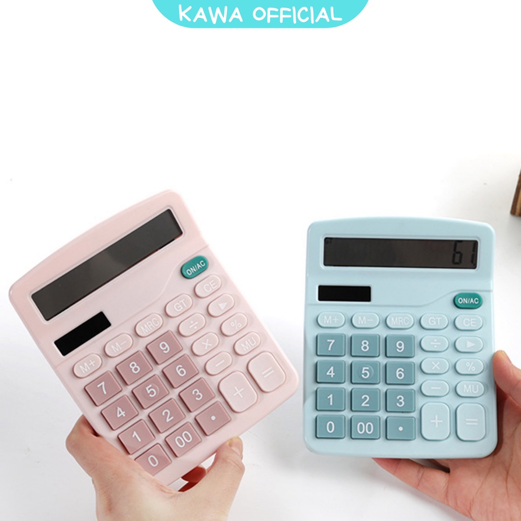 

KAWA Calculator Solar Power / Calculator Simple / Kalkulator Meja Simpel Estetik Aesthetic