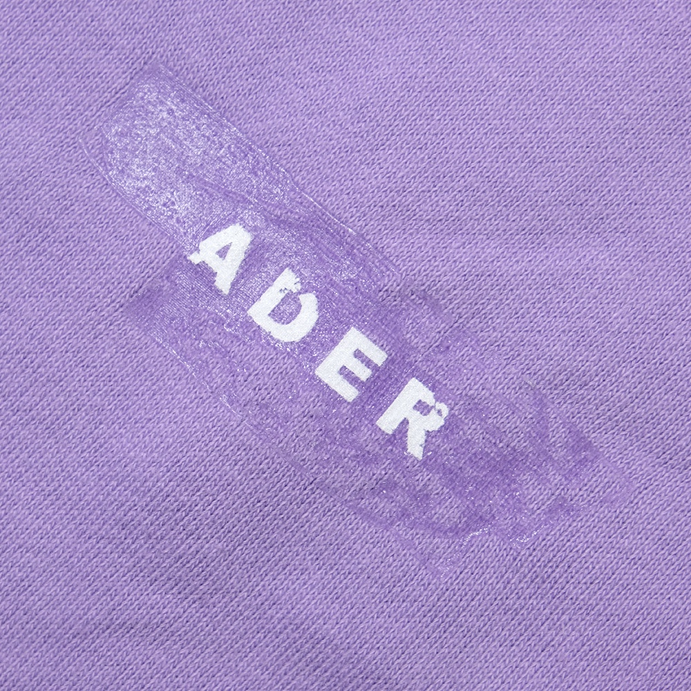 Ader Error Scratch Text Shorts Purple