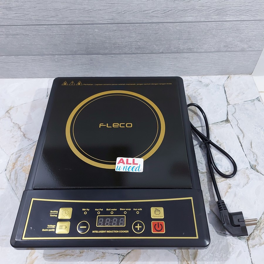 MURAH~Kompor Listrik Induksi Ceramic 5 Mode Suhu Fleco KL-102 | Kompor Induksi Elektrik Fleco KL102 | portable induction cooker 400 -1200W | Kompor Listrik Serbaguna | FMS