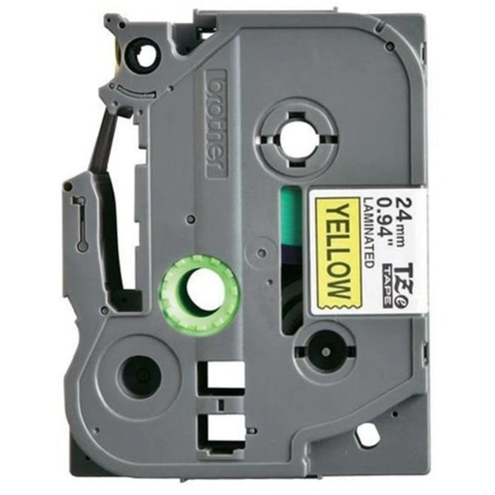 

ASLI IMPOR - BROTHER LABEL TAPE TZE-651 BLACK ON YELLOW 24mm x 8m