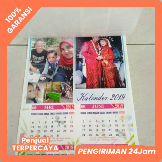 

Kalender photo pribadi isi 3 lembar
