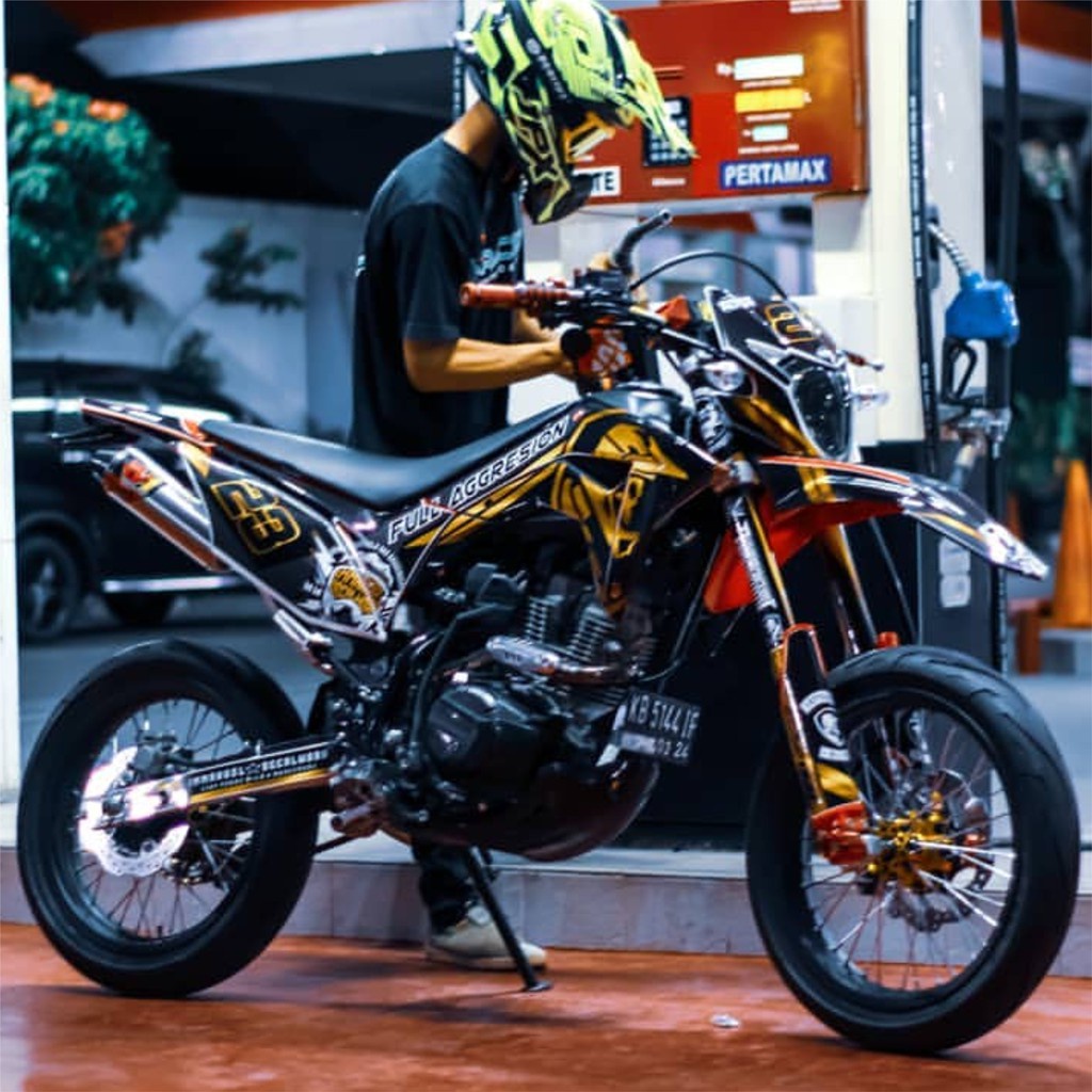 DECAL STICKER CRF 150L EMAS SUPERMOTO