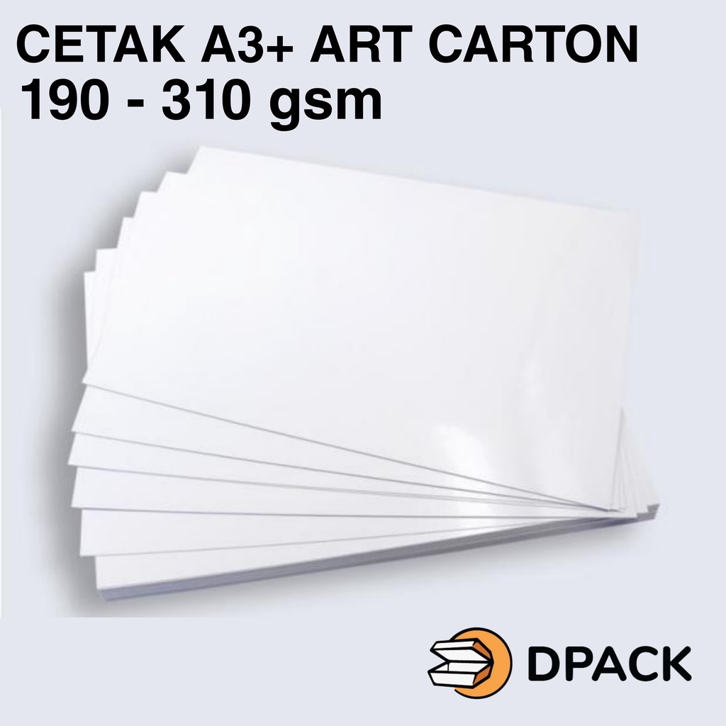 

Cetak A3+ | Print A3+ MURAH | Art Carton 190 - 310 | 1 Sisi / 2 Sisi