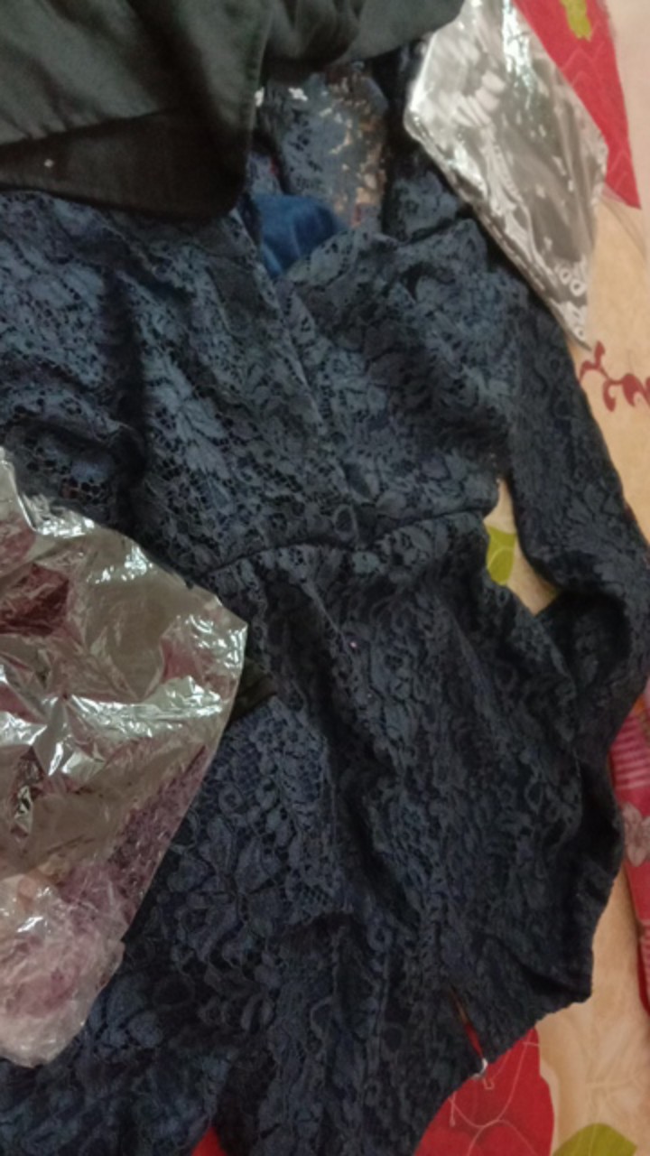 (ada Anak) Couple Batik Set Andara Pinguin Barina Gurita Brokat Modern Cewek Lengan Panjang