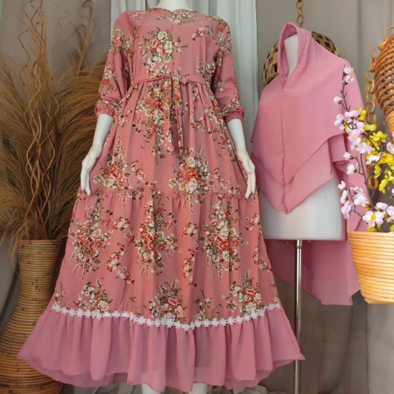 REAL PICT HALIMAH GROSIR, COD SET SYARI'I MONALISA