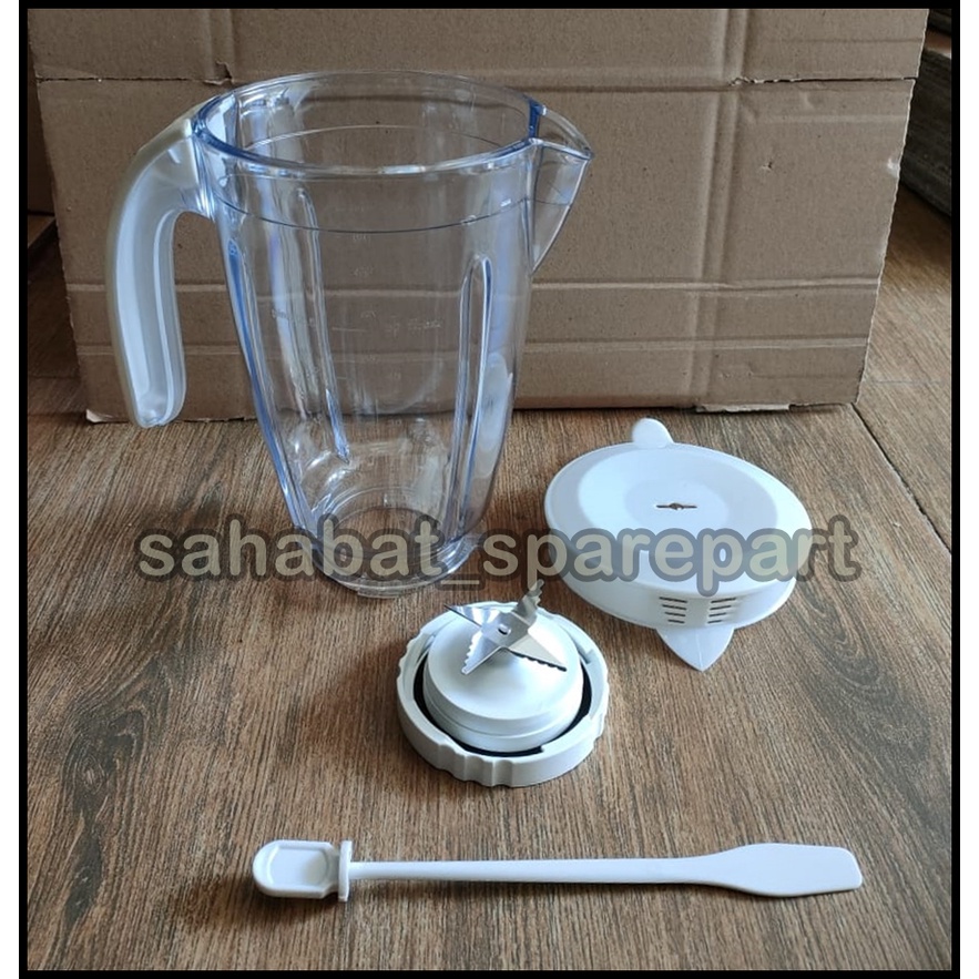 SET GELAS JUS MIKA BLENDER PHILIPS HR 2115 2116 2061 2071
