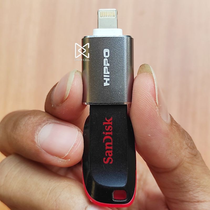 HIPPO OTG CONNECTOR USB-A TO LIGHTNING ORIGINAL GARANSI 1 TAHUN