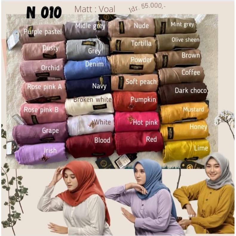 Hijab Voal N10 by Nadheera Luxury