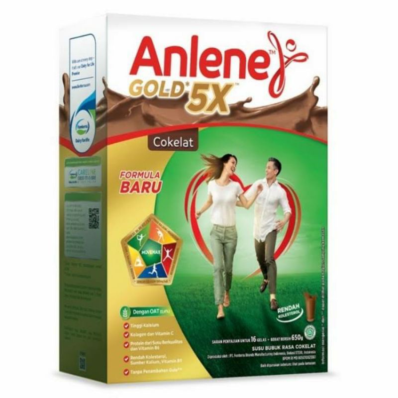 Anlene Gold 5X 620gr Original/Vanilla/Coklat ED Juni 2024