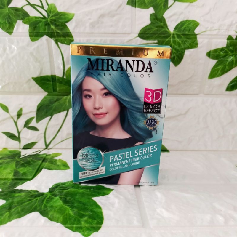MIRANDA PASTEL SERIES MC-P3 PRECIOUS TURQUOISE CAT RAMBUT HIJAU PASTEL