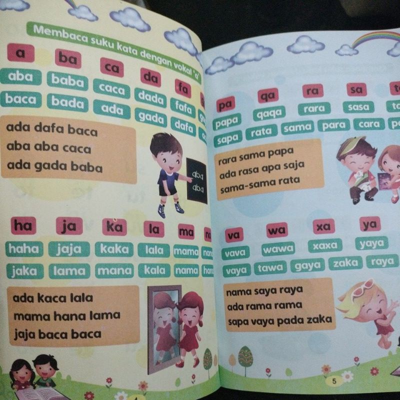 buku cepat pintar membaca metode AIUEO (15x24cm)