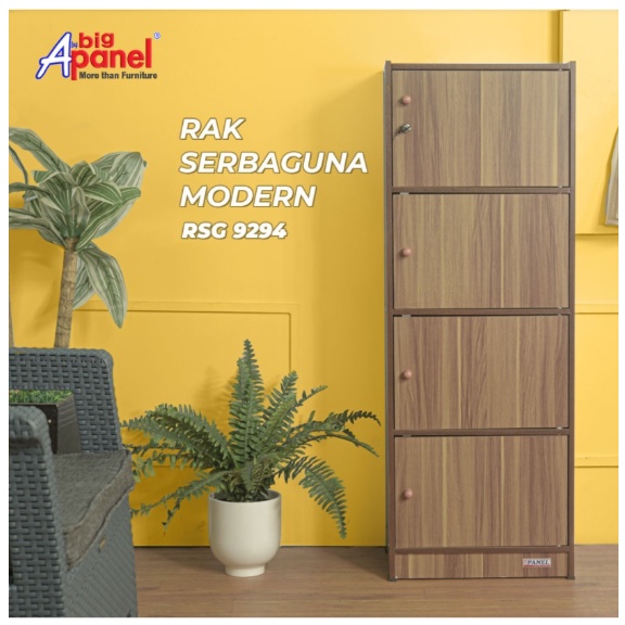 RAK SERBAGUNA 4 SUSUN MURAH DENGAN PINTU APANEL LEMARI SERBAGUNA PINTU 4 SUSUN